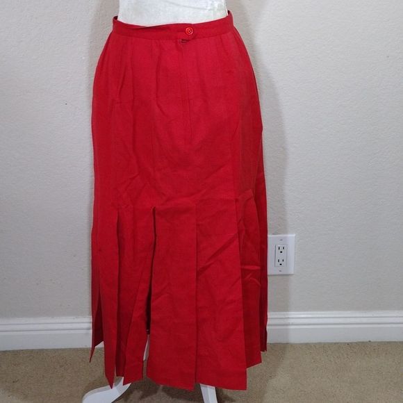 Pure Linen 🌟 4 For $15 Red Skirt - Picture 3 of 12